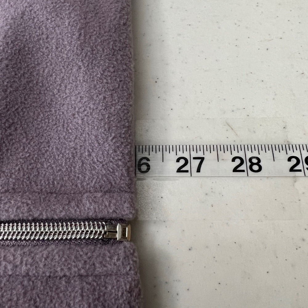 Calvin Klein‎ Performance Womens Fleece Full Zip Jacket w Sleeve Design Purple L - Picture 10 of 11